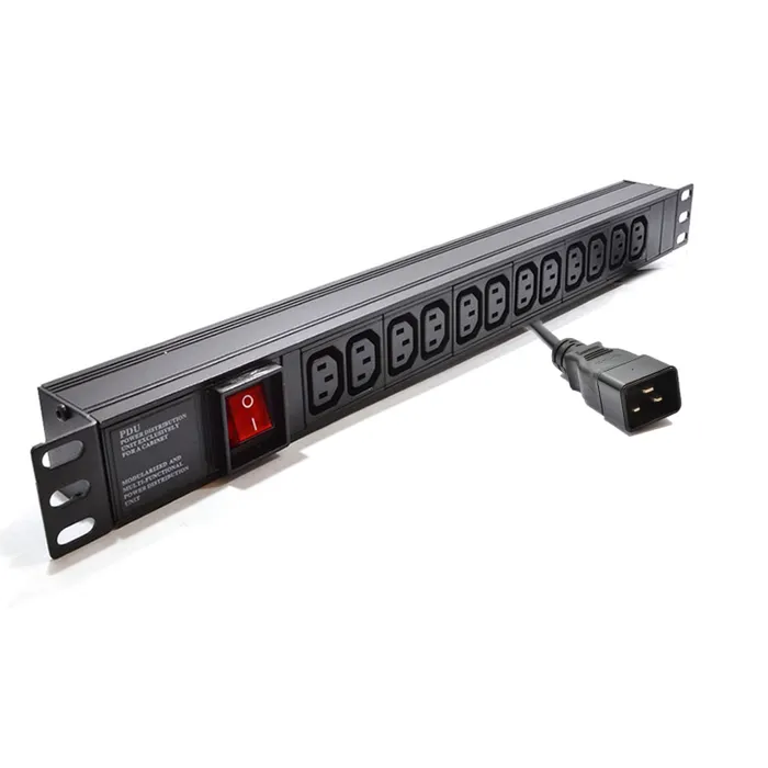 Wire Technologies PDU<br>2m, 1U, C20 to C13 x 12
