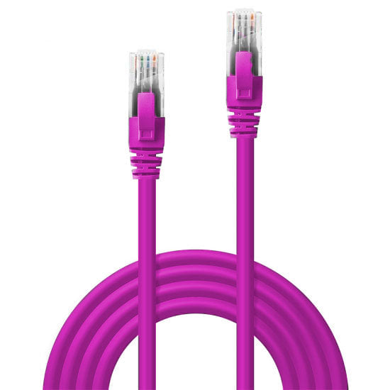 0.3m Pink Cat6 RJ45 U/UTP LSZH 24 AWG Snagless Booted